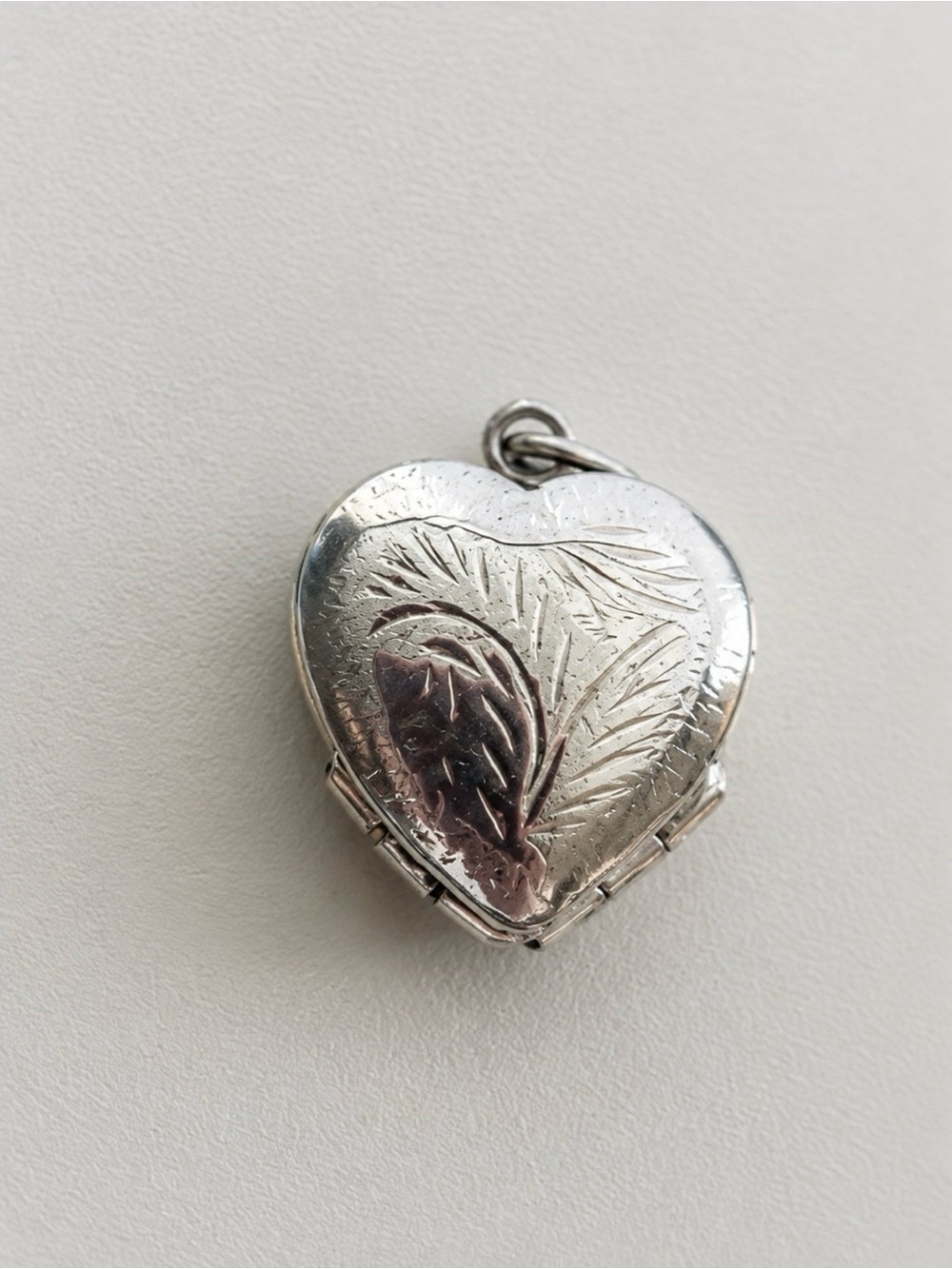 Vintage Sterling Silver Heart Locket for 4 photos